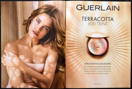 Guerlain Terracotta Cosmetics 2015 Print Ad - Natalia Vodianova