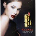 Guerlain Kiss Kiss Cosmetics 2005 Print Ad - Julia Stegner