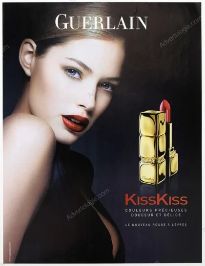 Guerlain Kiss Kiss Cosmetics 2005 Print Ad - Julia Stegner