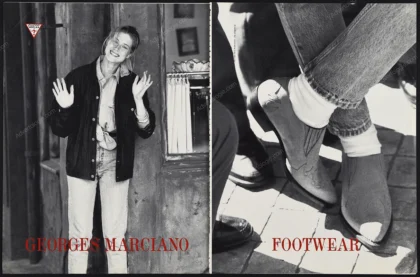 Guess footwear 1989 Print Ad - Emma Warg