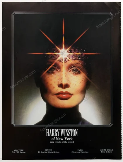 Harry Winston Jewelry 1981 Print Ad - "Priestess"