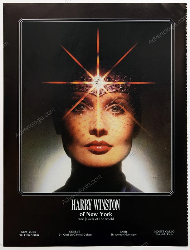 Harry Winston Jewelry 1981 Print Ad - "Priestess"