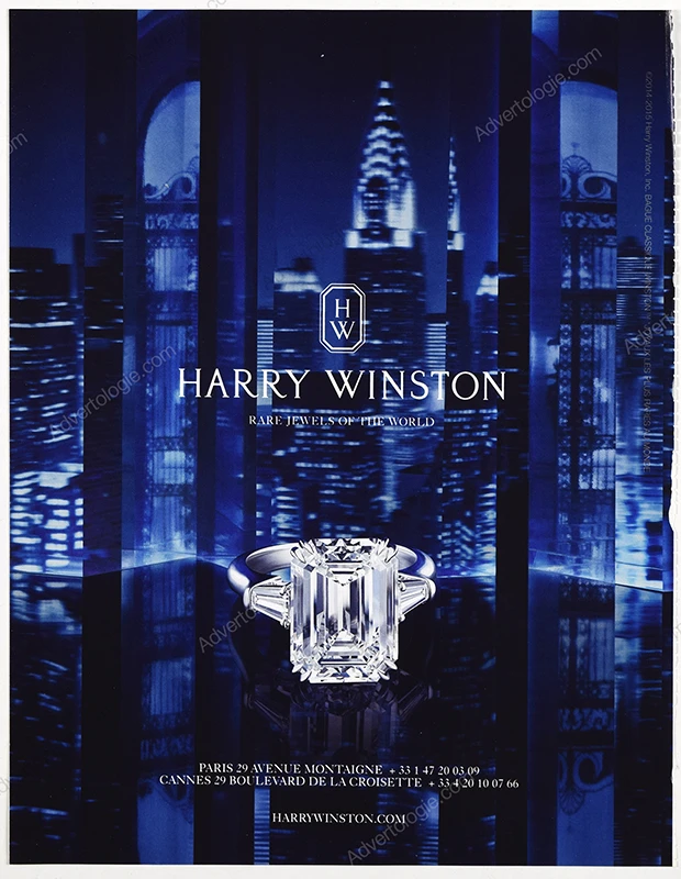 Harry Winston Jewelry 2015 Print Ad