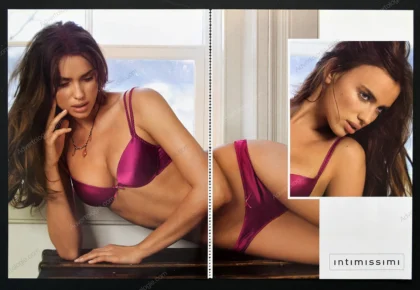 Intimissimi Lingerie 2008 5-Page Print Ad - Irina Shayk