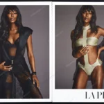 La Perla Lingerie 2015 Print Ad - Naomi Campbell