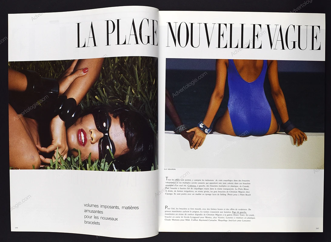 "La Plage: Nouvelle Vague"1987 14-Page Fashion Editorial - Guy Bourdin