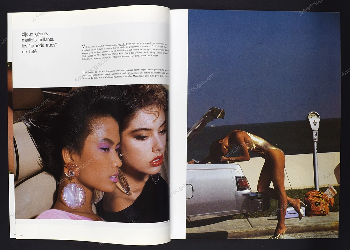 "La Plage: Nouvelle Vague"1987 14-Page Fashion Editorial - Guy Bourdin