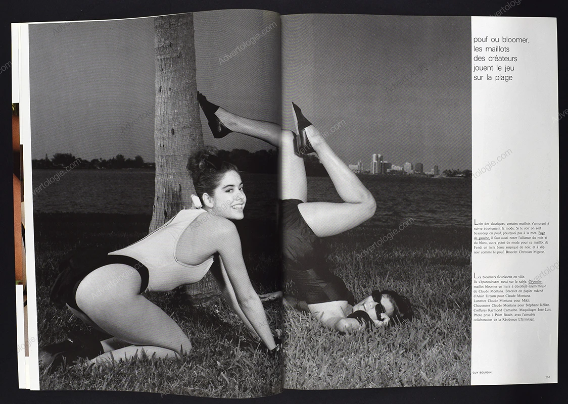 "La Plage: Nouvelle Vague"1987 14-Page Fashion Editorial - Guy Bourdin