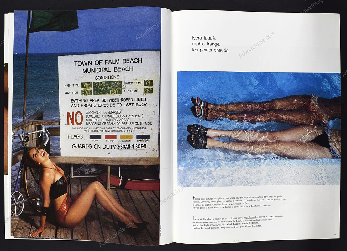 "La Plage: Nouvelle Vague"1987 14-Page Fashion Editorial - Guy Bourdin