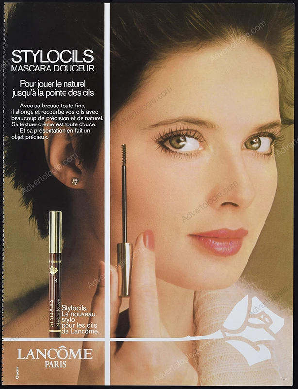 Lancôme Cosmetics 1985 Print Ad - Isabella Rosellinni