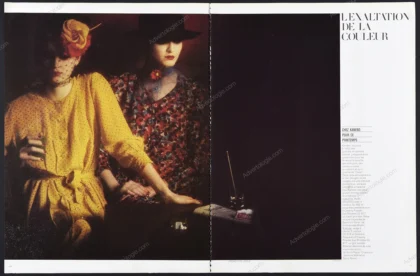 "L'Exaltation de la Couleur" 1979 6-Page Editorial - Sarah Moon