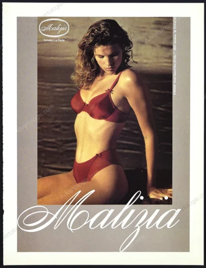 Malizia by La Perla Lingerie 1990 Print Ad
