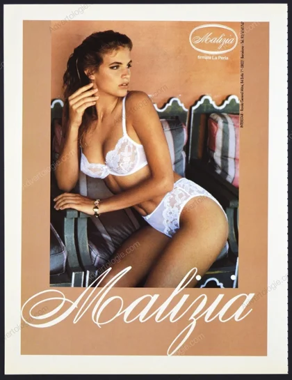 Malizia by La Perla Lingerie 1991 Print Ad