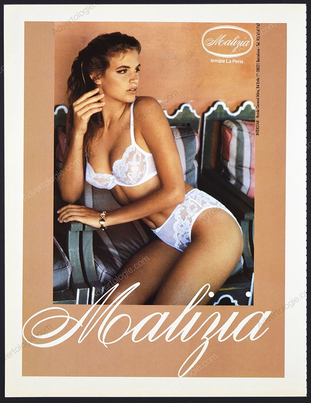 Malizia by La Perla Lingerie 1991 Print Ad