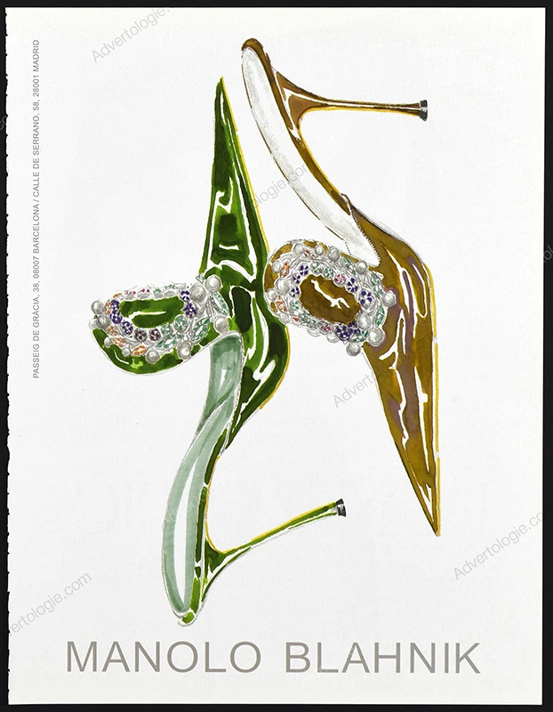 Manolo Blahnik Shoes 2018 Print Ad