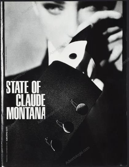 State of Claude Montana 1996 Print Ad - Dominique Issermann