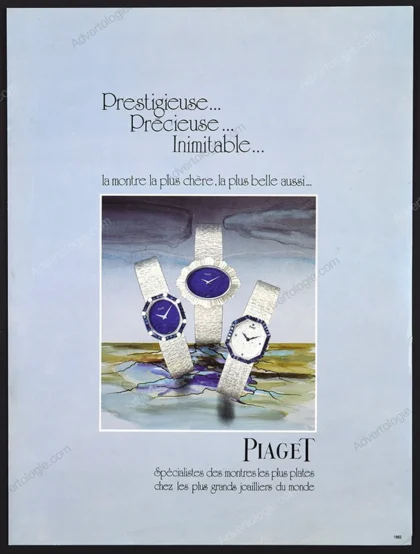 Piaget Watches 1985 Print Ad