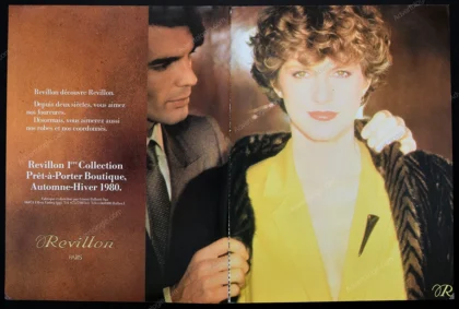 Revillon Fourrures 1980 Print Ad