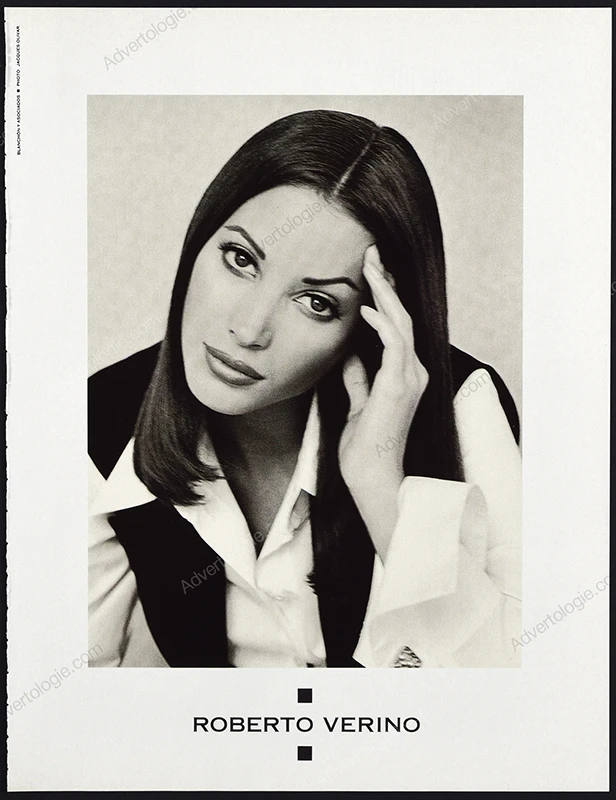 Roberto Verino 1993 2-Page Print Ad - Christy Turlington, Dominique Issermann