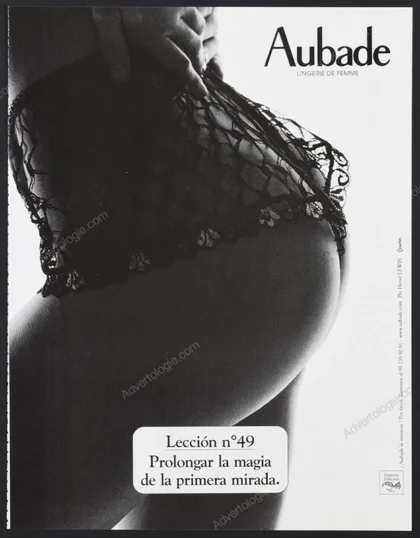 Aubade Lingerie 2002 Print Ad