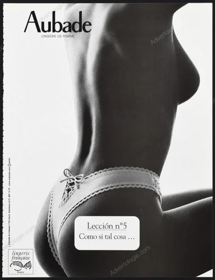 Aubade Lingerie 2002 Print Ad