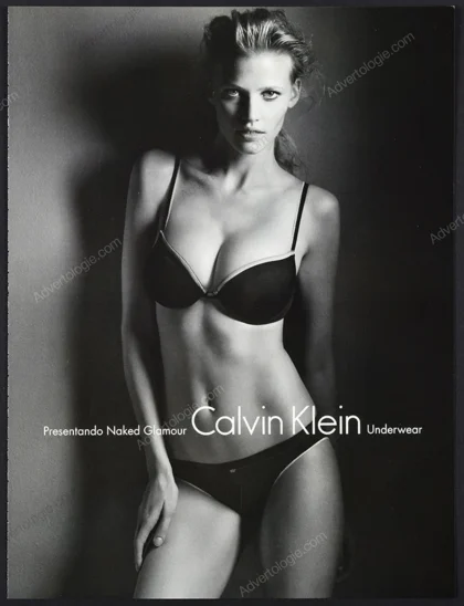 Calvin Klein Lingerie 2011 Print Ad - Lara Stone
