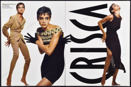 Crisca 1992 Print Ad - Nadege du Bospertus