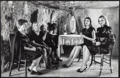 Dolce & Gabbana 2020 Print Ad - Fontana, Jessica Stam