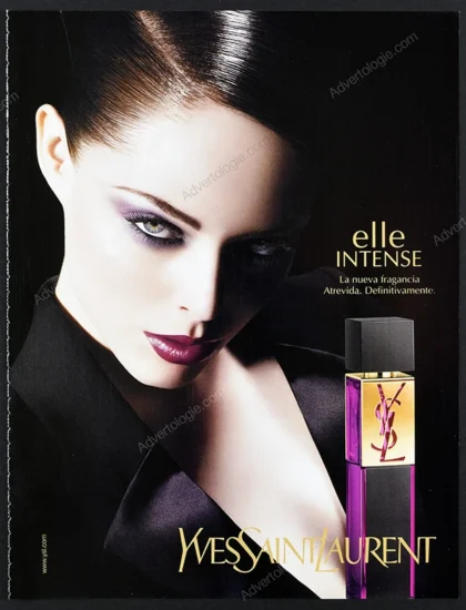 Elle Intense Yves Saint Laurent Perfume 2008 Print Ad - Coco Rocha