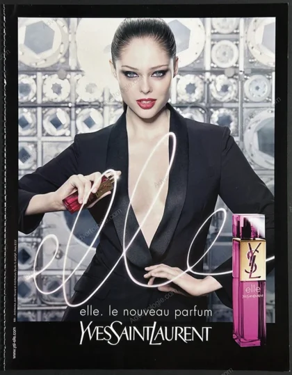 Elle Yves Saint Laurent Perfume 2008 Print Ad - Coco Rocha