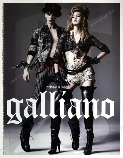 Galliano 2010 Print Ad - Lindsey Wixon