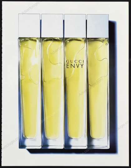 Gucci Envy Perfume 2001 Print Ad - Frankie Rayder, Mert & Marcus