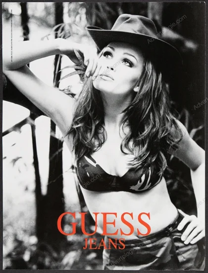 Guess 1994 Print Ad - Larissa Bondarenko, Ellen von Unwerth