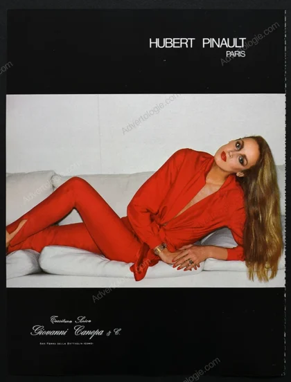 Hubert Pinault 1977 Print Ad - Jerry Hall