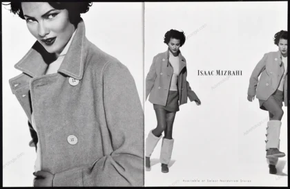 Isaac Mizrahi 1994 Print Ad - Shalom Harlow