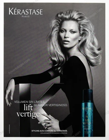 Kérastase Hair Care 2013 Print Ad - Kate Moss