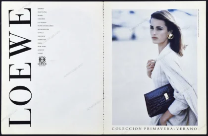 Loewe 1991 Print Ad - Yasmin Le Bon, Peter Lindbergh