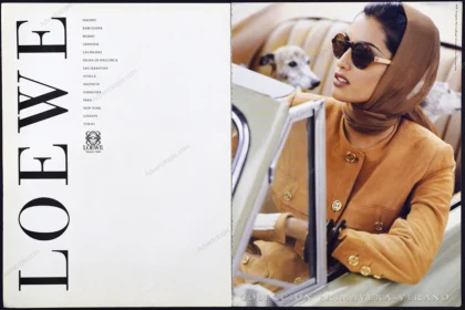 Loewe 1992 Print Ad - Yasmeen Ghauri, Peter Lindbergh