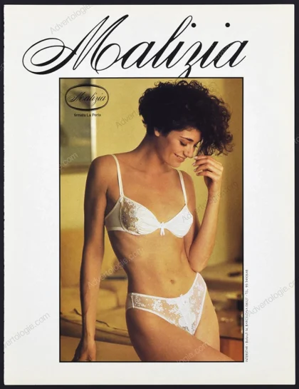Malizia by La Perla Lingerie 1990 Print Ad