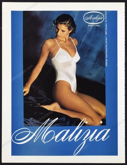 Malizia by La Perla Lingerie 1991 Print Ad