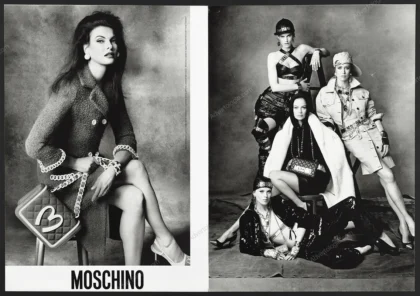 Moschino 2014 Ad Print Ad - Linda Evangelista