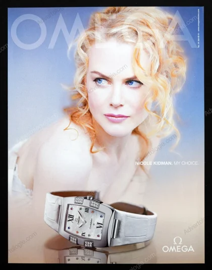 Omega Watches 2007 Print Ad - Nicole Kidman