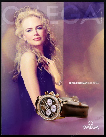 Omega Watches 2010 Print Ad - Nicole Kidman