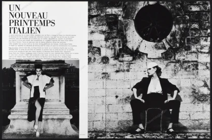 "Un Nouveau Printemps Italien" 1979 16-Page Editorial - Albert Watson
