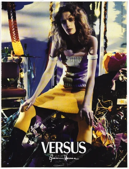 Versus Gianni Versace 1999 Print Ad - Lisa Ratliffe, Steven Meisel