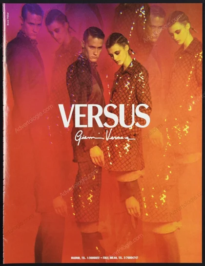 Versus Gianni Versace 1996 Print Ad - Trish Goff, Bruce Weber