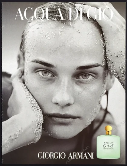 Acqua di Gio Giorgio Armani 1998 Print Ad - Diane Kruger