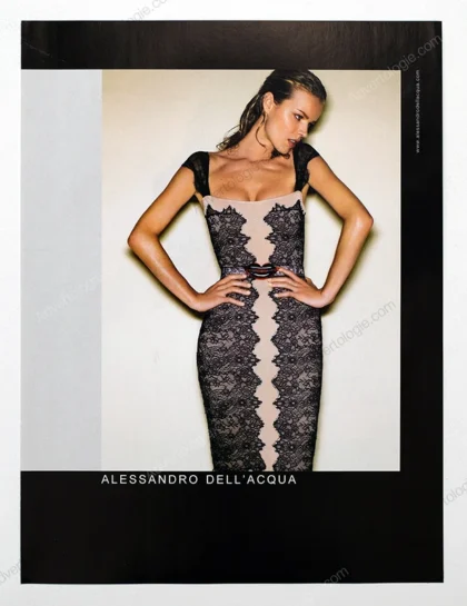 Alessandro Dell'Acqua 2006 4-Page Print Ad - Eva Herzigova