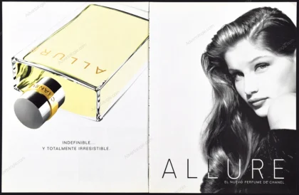 Allure Chanel Perfume 1997 Print Ad - Laetitia Casta