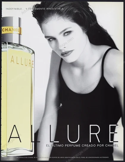 Allure Chanel Perfume 1997 Print Ad - Lonneke Engel